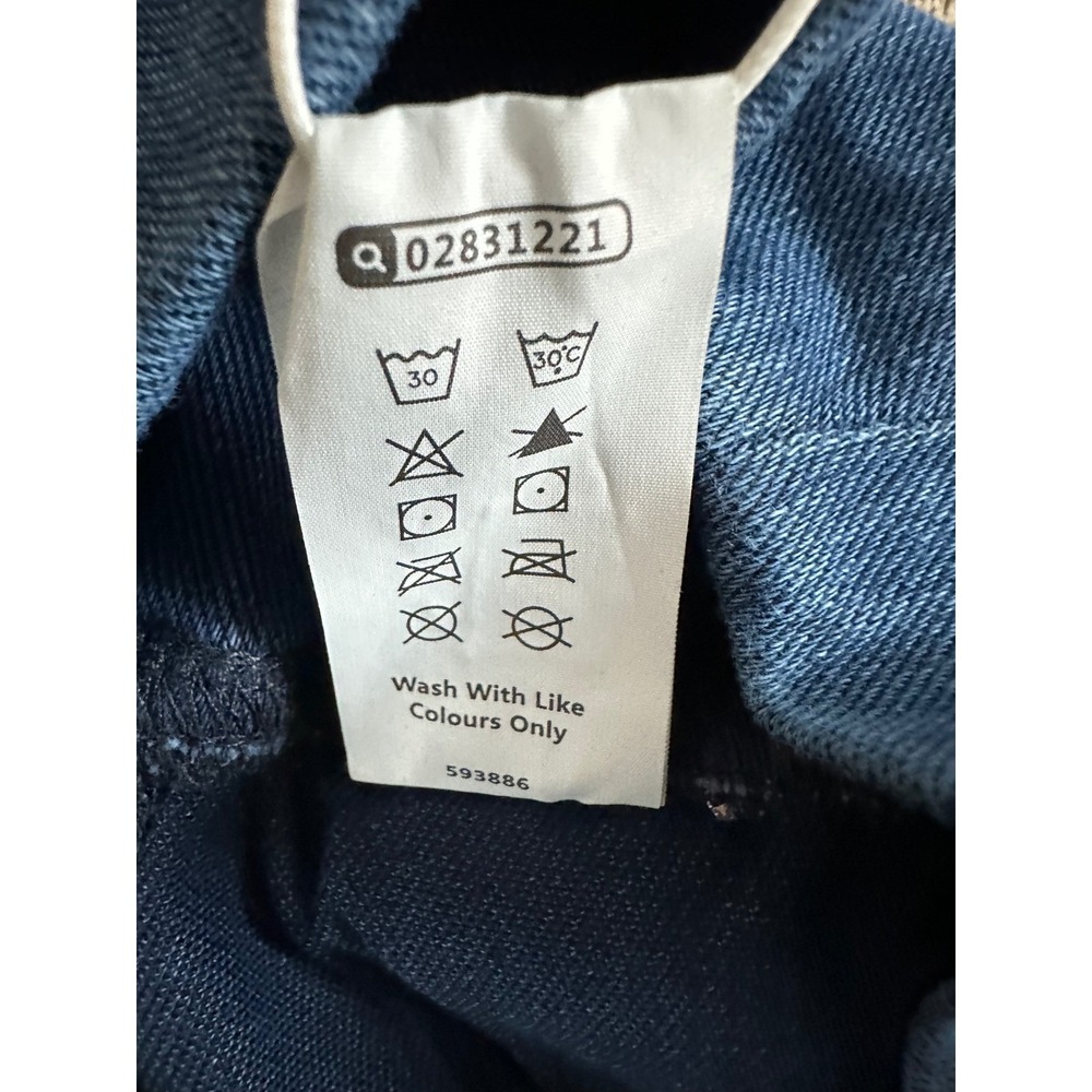 Halara Flex Denim High Waisted Crossover Leggings Womens XS Blue 7/8‎ Length NEW - Picture 6 of 13